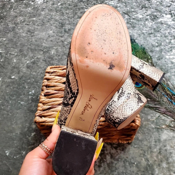 Sam Edelman Abella Platform Snake Embossed Boots - Picture 3 of 13